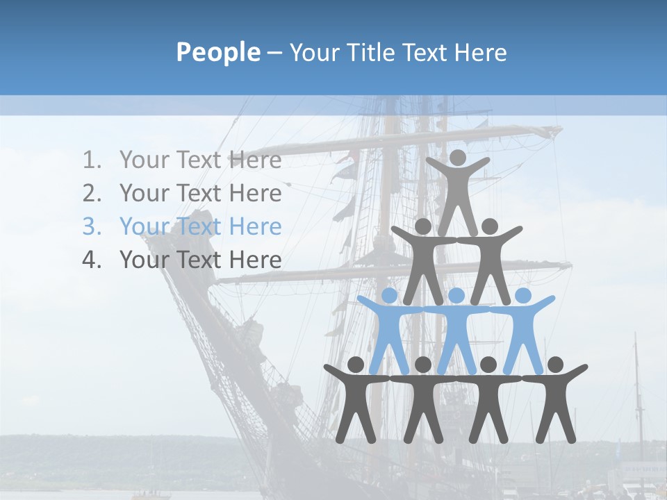 A Boat Is Docked In The Water Next To A Dock PowerPoint Template