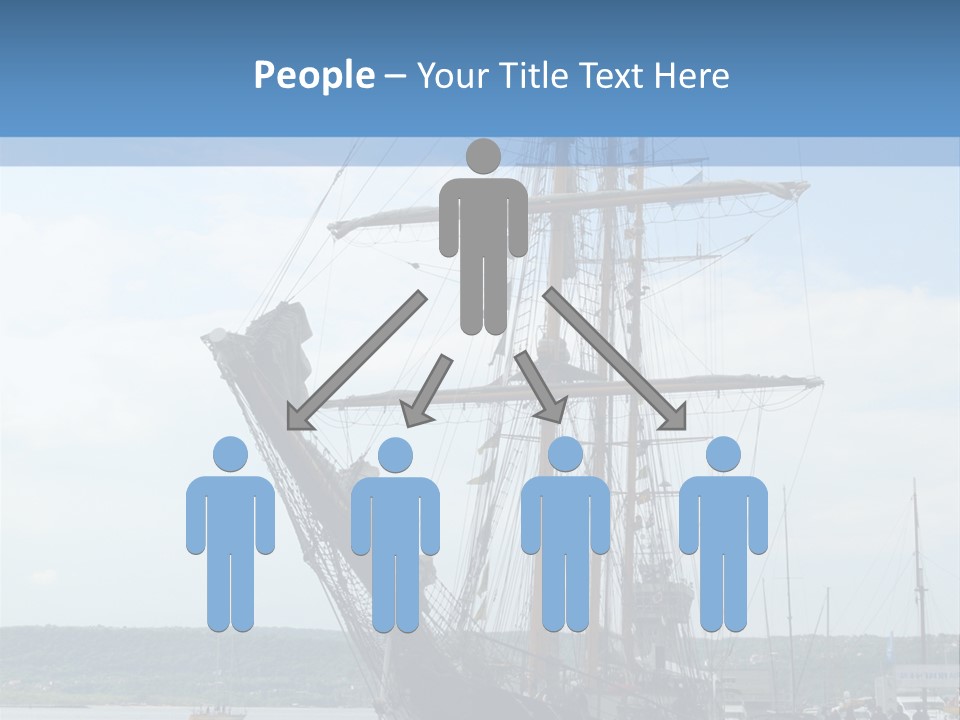 A Boat Is Docked In The Water Next To A Dock PowerPoint Template