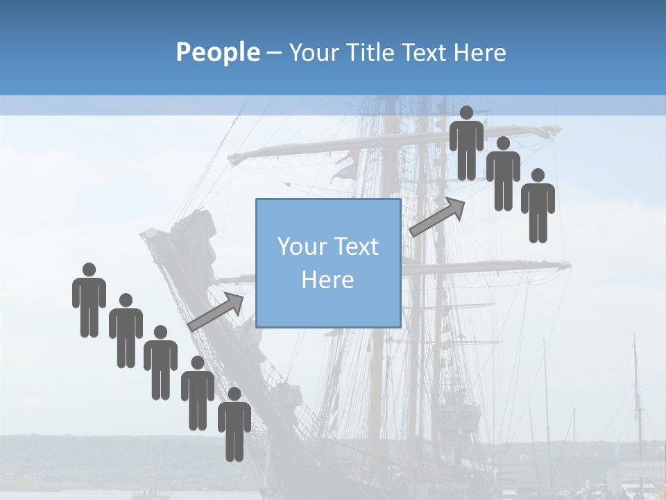 A Boat Is Docked In The Water Next To A Dock PowerPoint Template