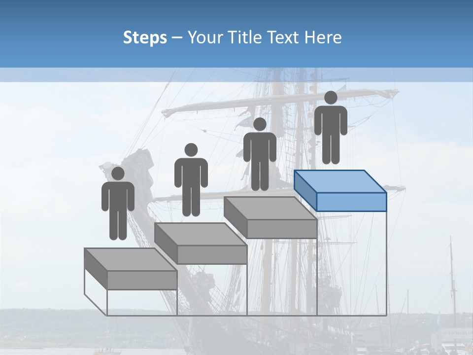 A Boat Is Docked In The Water Next To A Dock PowerPoint Template
