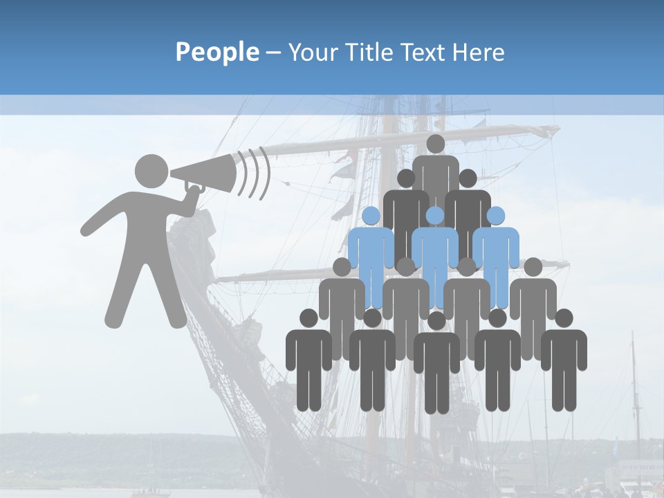 A Boat Is Docked In The Water Next To A Dock PowerPoint Template