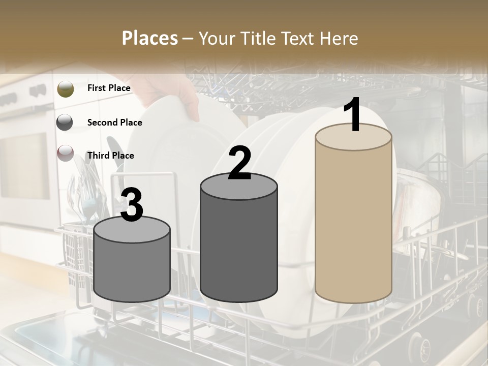 A Person Loading Dishes From A Dishwasher PowerPoint Template