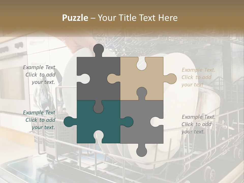 A Person Loading Dishes From A Dishwasher PowerPoint Template
