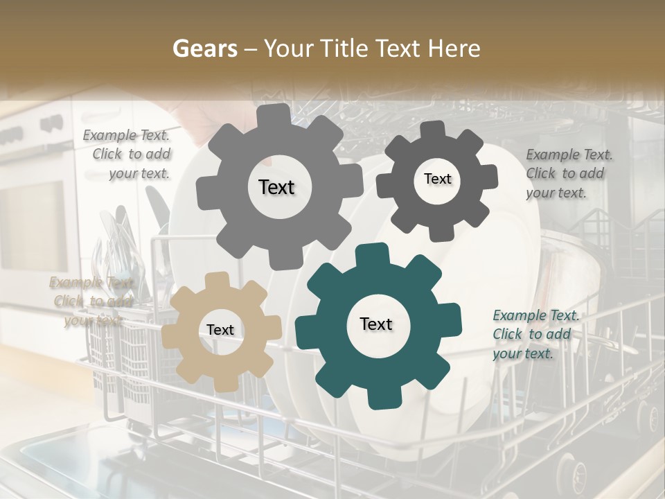 A Person Loading Dishes From A Dishwasher PowerPoint Template