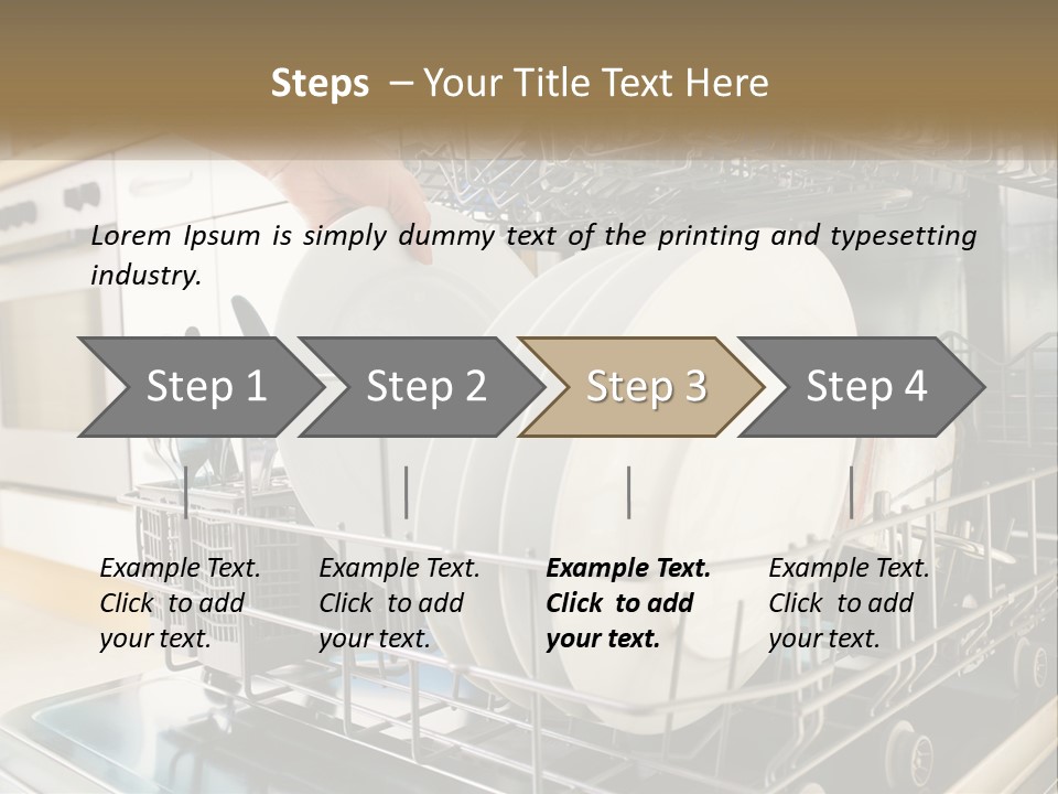 A Person Loading Dishes From A Dishwasher PowerPoint Template