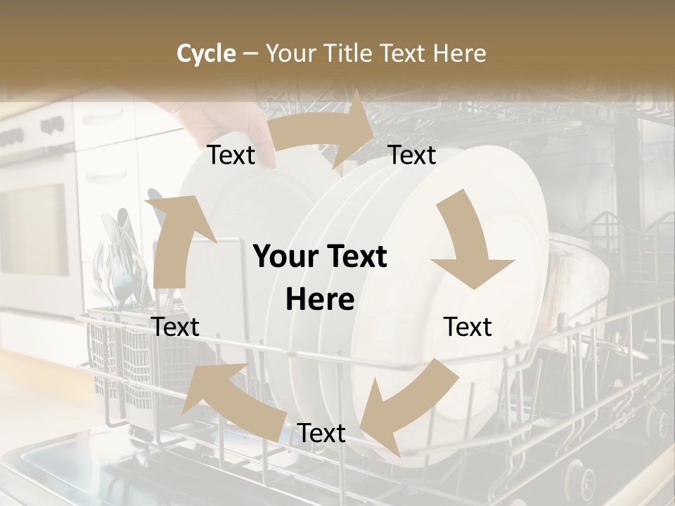 A Person Loading Dishes From A Dishwasher PowerPoint Template