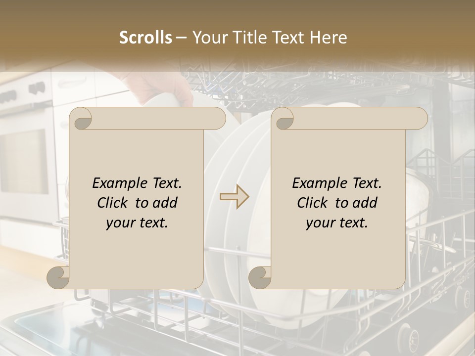 A Person Loading Dishes From A Dishwasher PowerPoint Template
