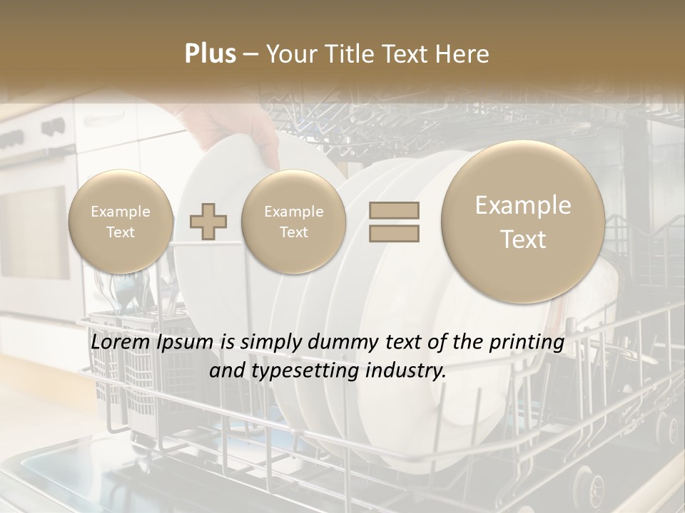 A Person Loading Dishes From A Dishwasher PowerPoint Template