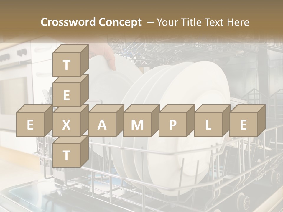 A Person Loading Dishes From A Dishwasher PowerPoint Template