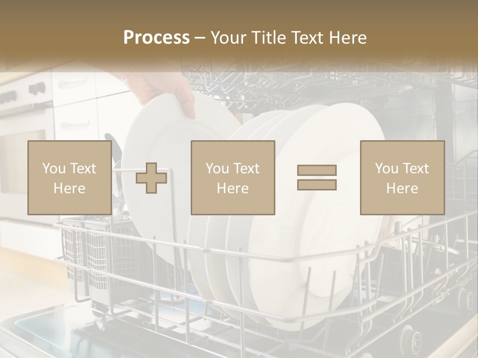 A Person Loading Dishes From A Dishwasher PowerPoint Template