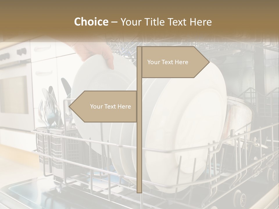 A Person Loading Dishes From A Dishwasher PowerPoint Template