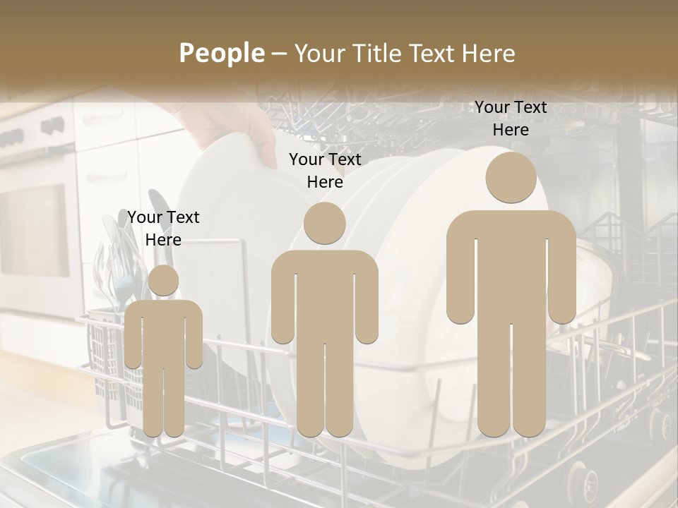 A Person Loading Dishes From A Dishwasher PowerPoint Template