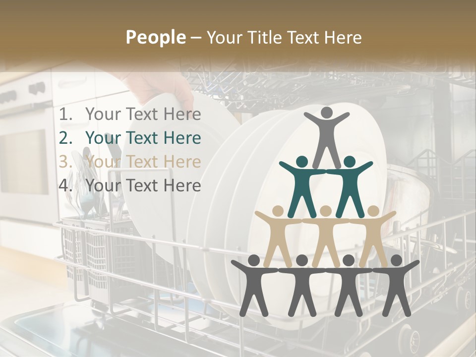 A Person Loading Dishes From A Dishwasher PowerPoint Template