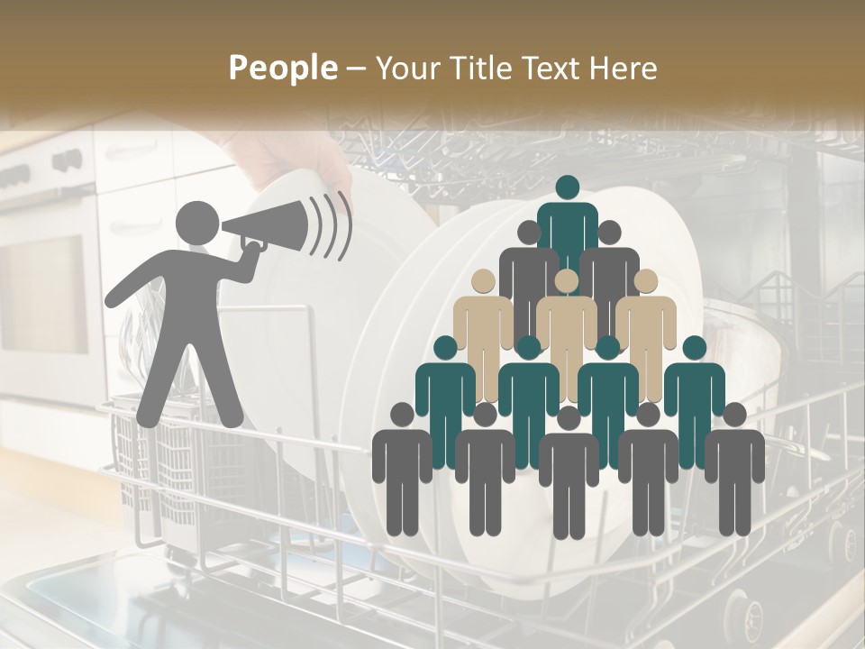 A Person Loading Dishes From A Dishwasher PowerPoint Template