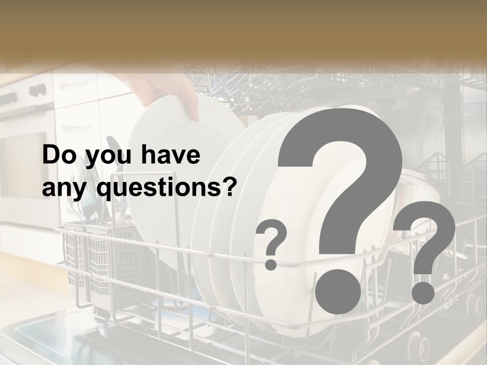 A Person Loading Dishes From A Dishwasher PowerPoint Template