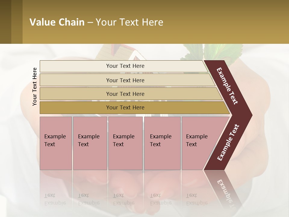A Person Holding A Small House In Their Hands PowerPoint Template