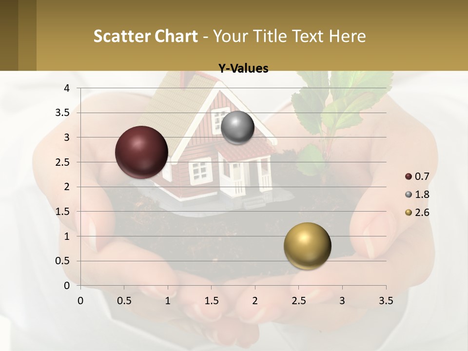 A Person Holding A Small House In Their Hands PowerPoint Template