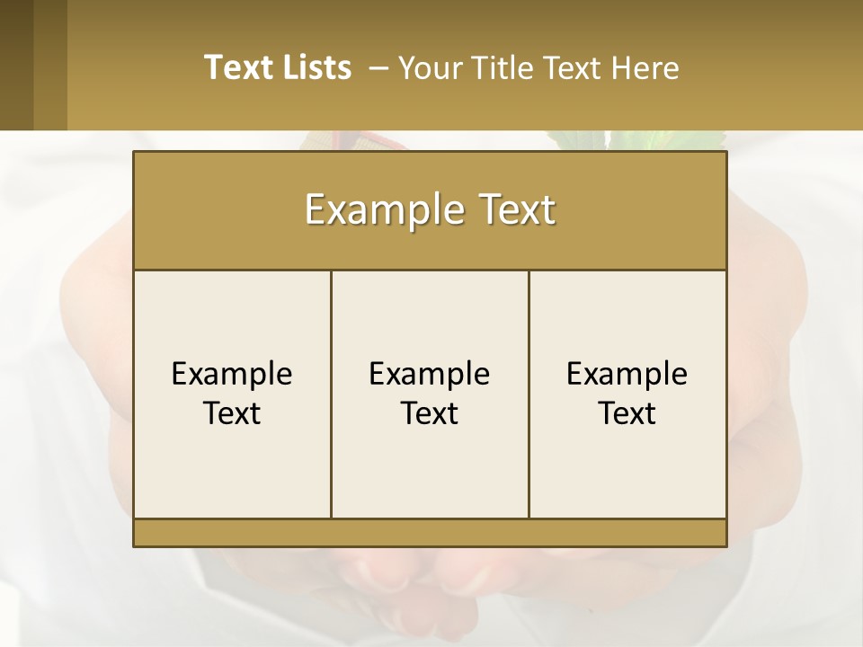 A Person Holding A Small House In Their Hands PowerPoint Template