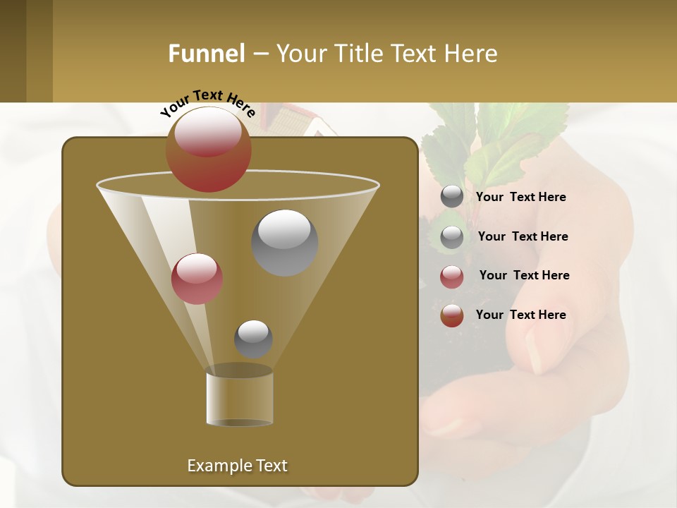 A Person Holding A Small House In Their Hands PowerPoint Template