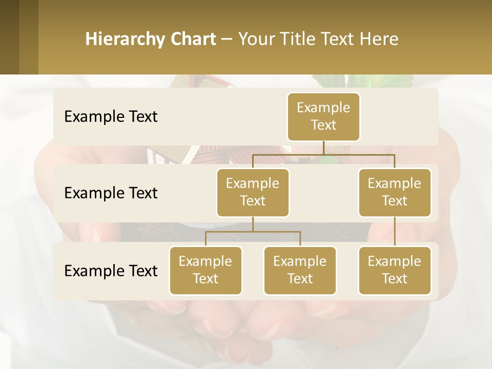 A Person Holding A Small House In Their Hands PowerPoint Template