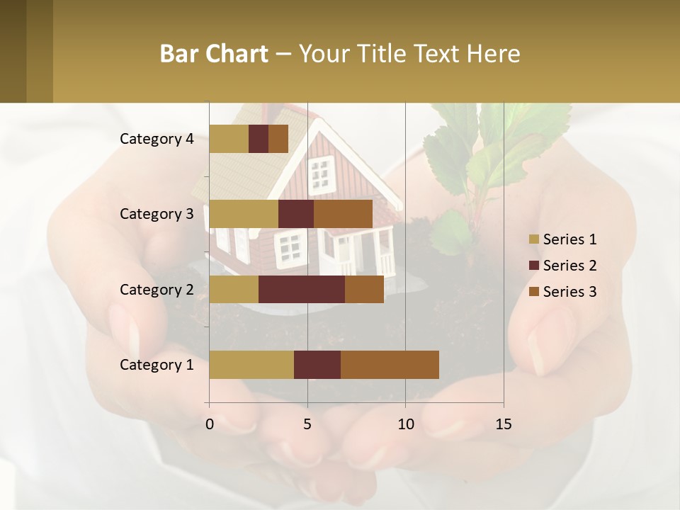 A Person Holding A Small House In Their Hands PowerPoint Template