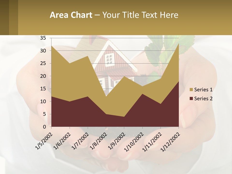 A Person Holding A Small House In Their Hands PowerPoint Template