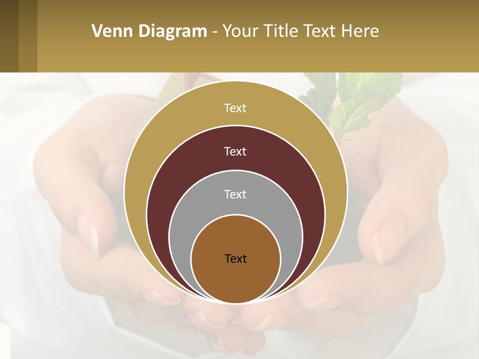 A Person Holding A Small House In Their Hands PowerPoint Template