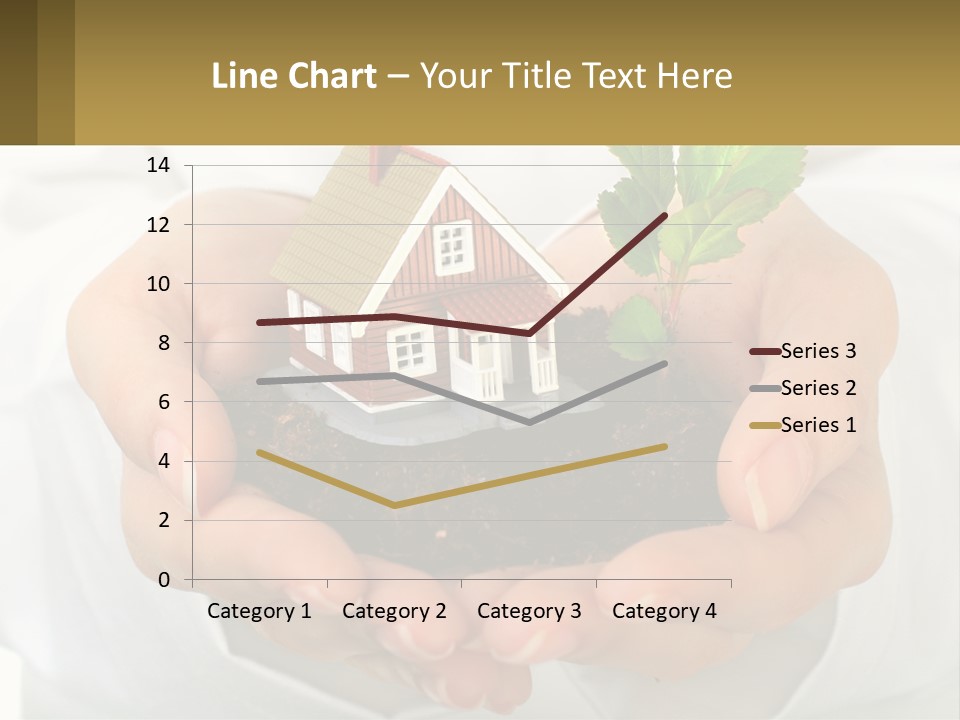 A Person Holding A Small House In Their Hands PowerPoint Template