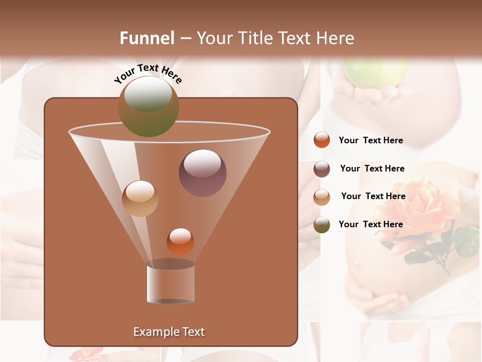 A Pregnant Woman Holding A Flower And A Knife PowerPoint Template