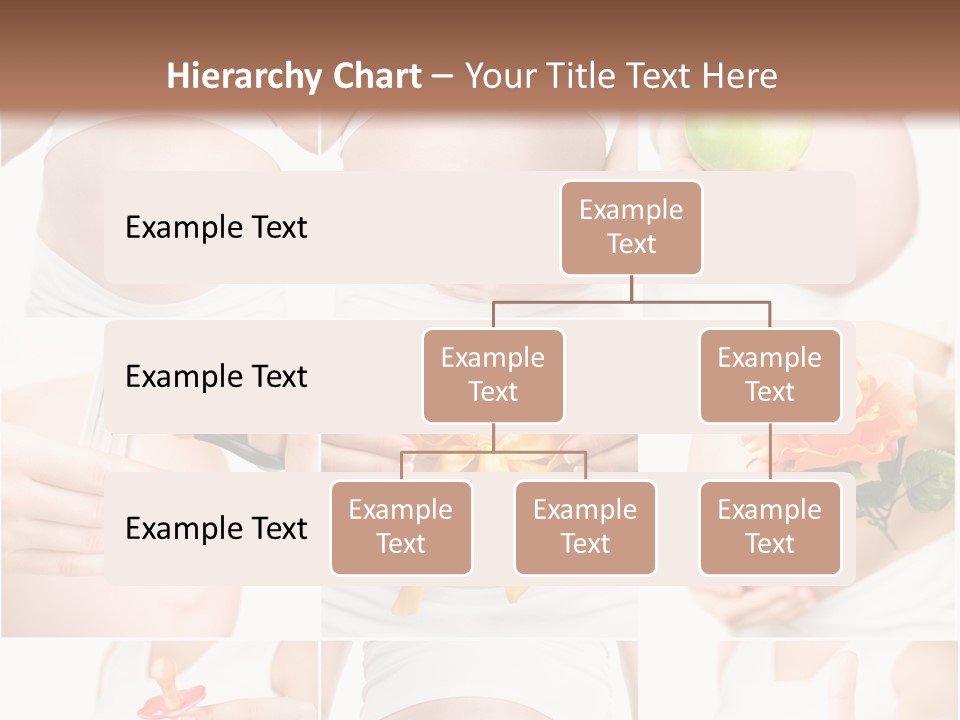 A Pregnant Woman Holding A Flower And A Knife PowerPoint Template