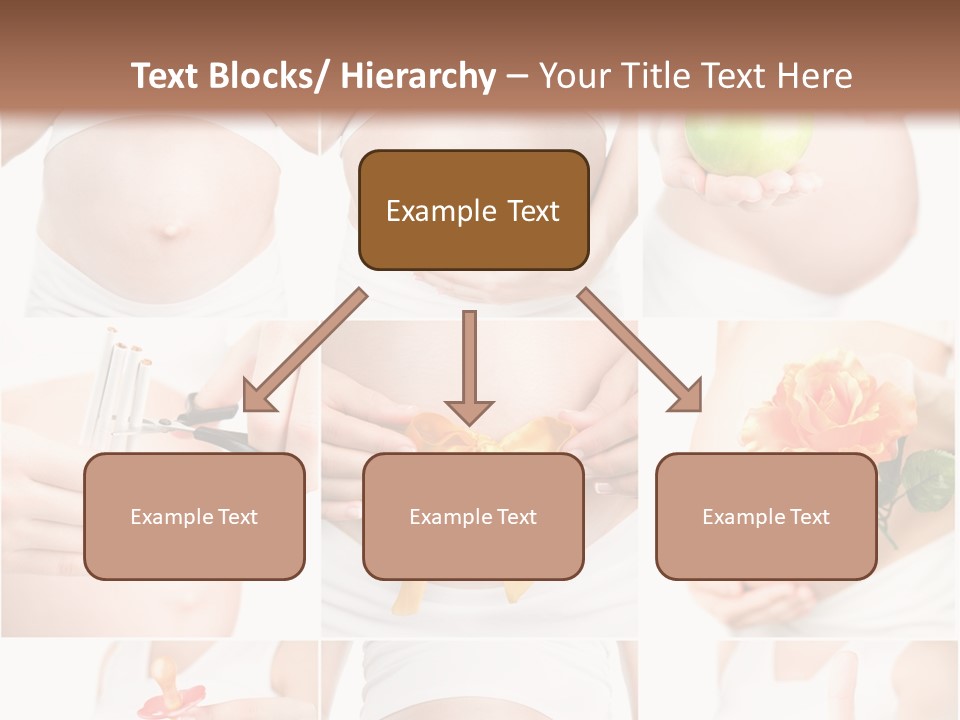 A Pregnant Woman Holding A Flower And A Knife PowerPoint Template