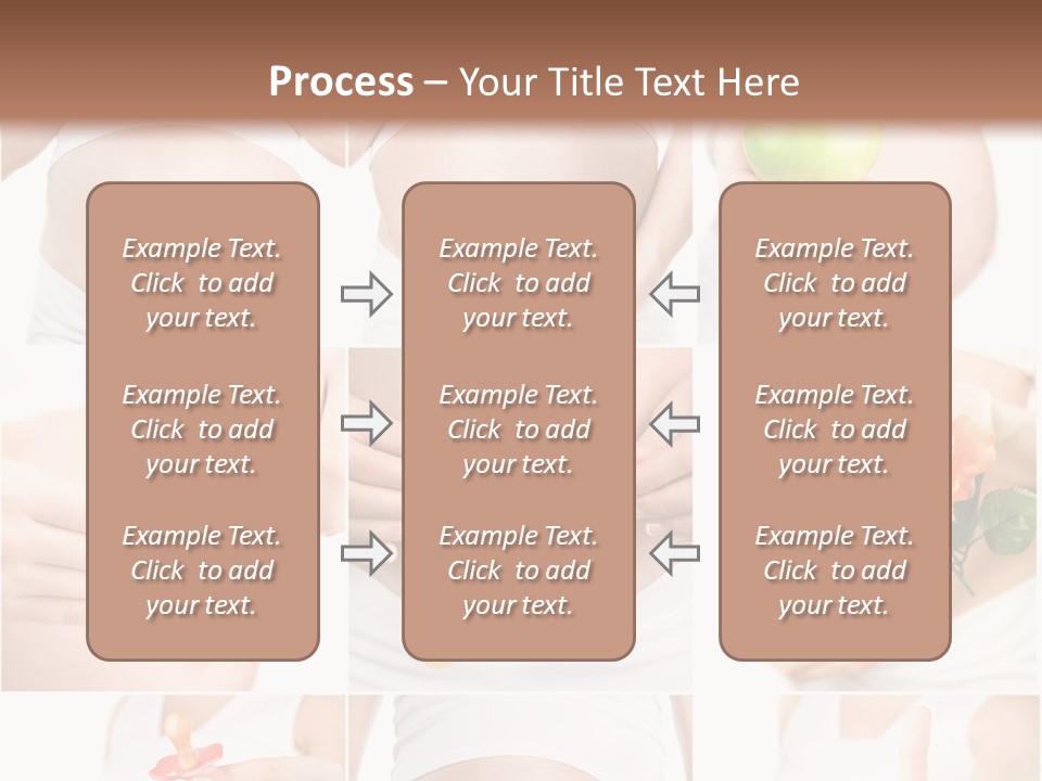 A Pregnant Woman Holding A Flower And A Knife PowerPoint Template