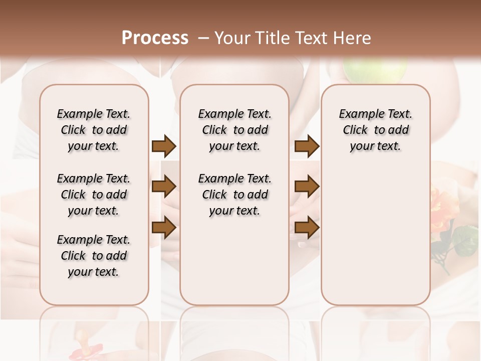 A Pregnant Woman Holding A Flower And A Knife PowerPoint Template