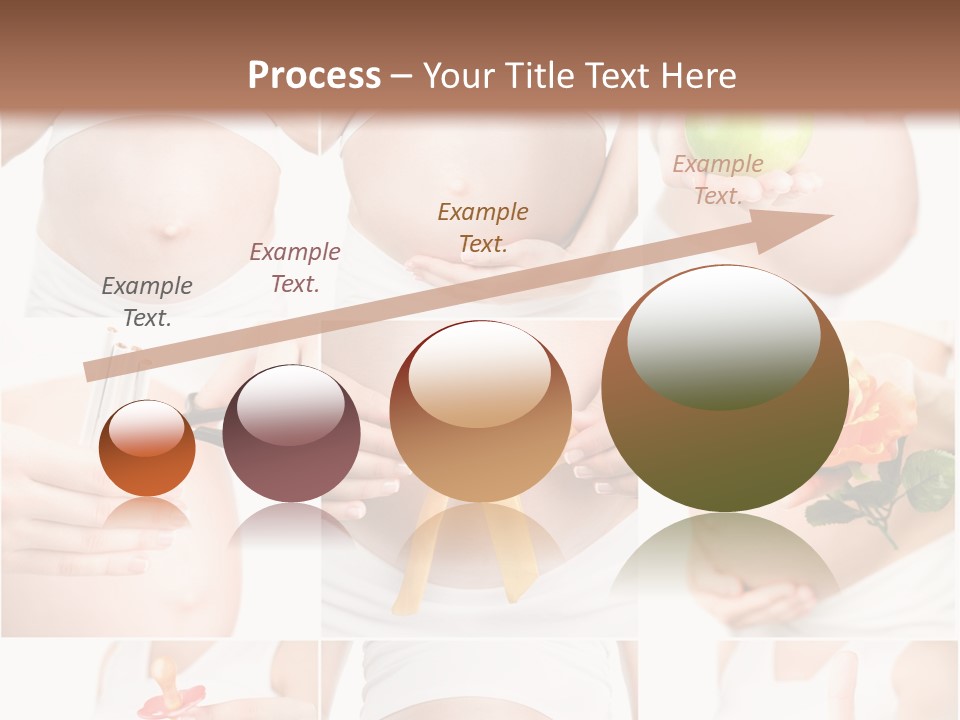 A Pregnant Woman Holding A Flower And A Knife PowerPoint Template