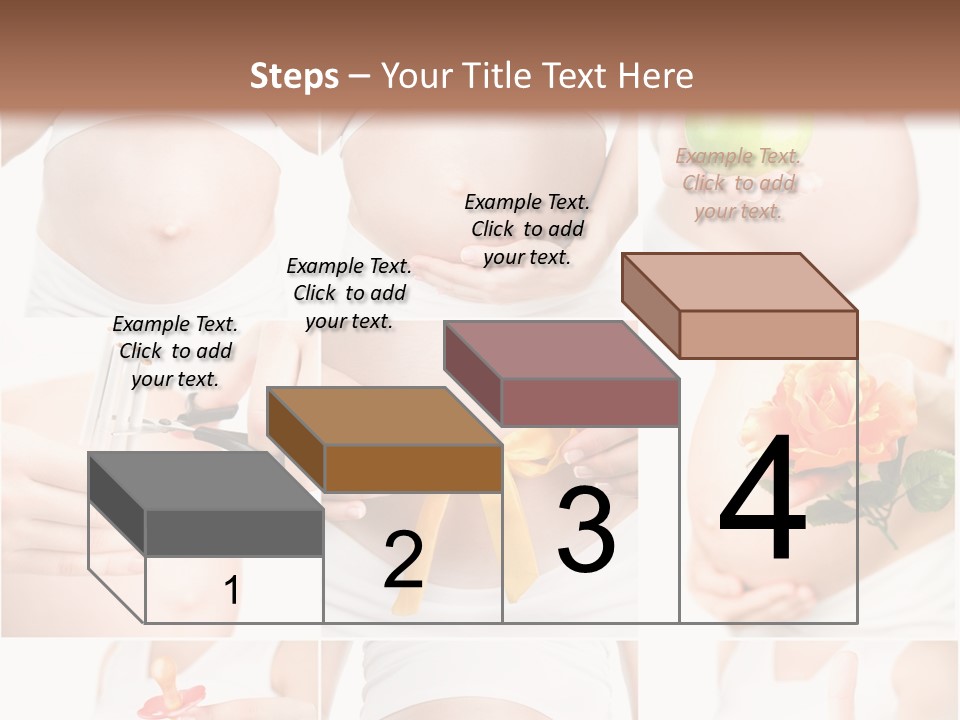 A Pregnant Woman Holding A Flower And A Knife PowerPoint Template