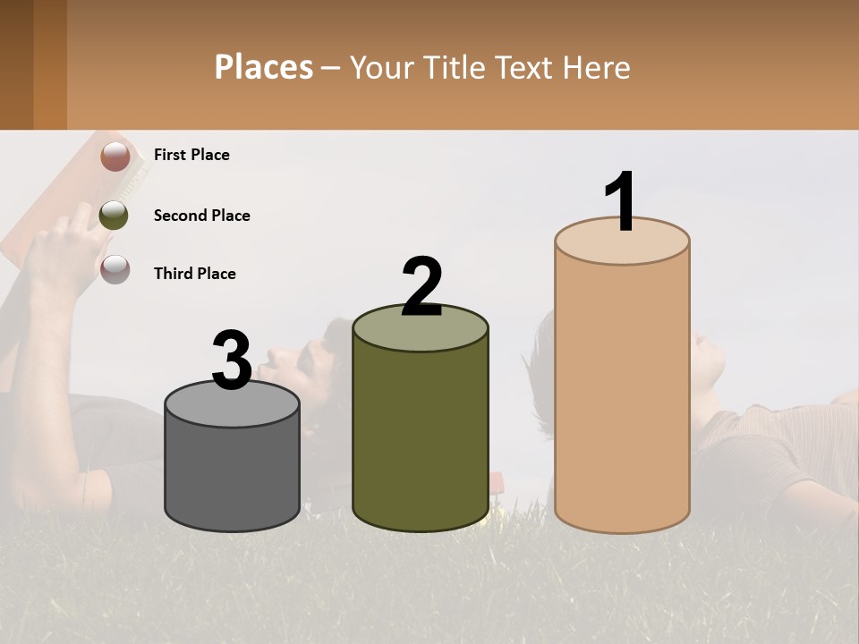 A Couple Of People Laying On Top Of A Lush Green Field PowerPoint Template