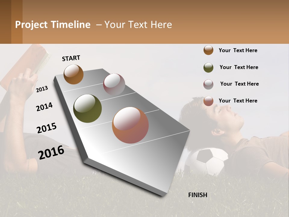 A Couple Of People Laying On Top Of A Lush Green Field PowerPoint Template