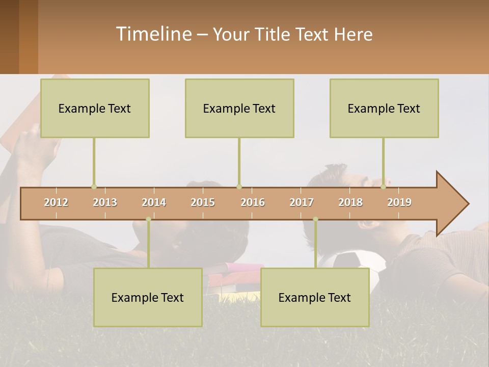 A Couple Of People Laying On Top Of A Lush Green Field PowerPoint Template