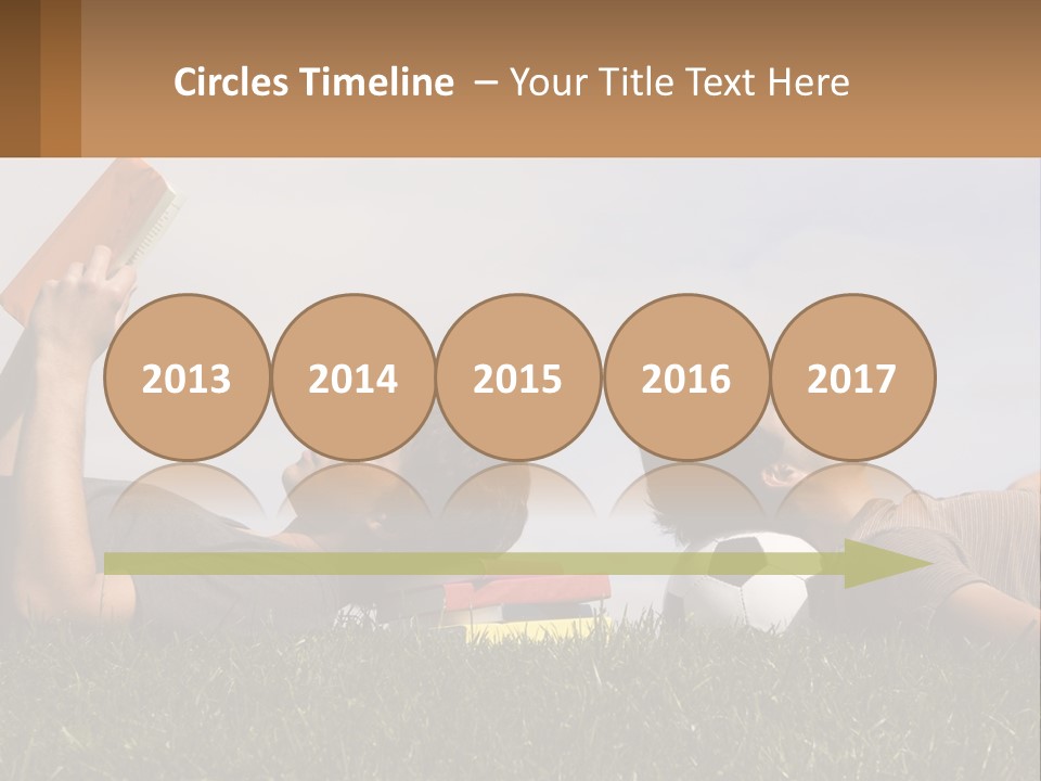 A Couple Of People Laying On Top Of A Lush Green Field PowerPoint Template