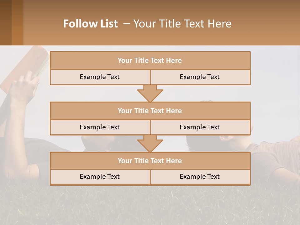 A Couple Of People Laying On Top Of A Lush Green Field PowerPoint Template