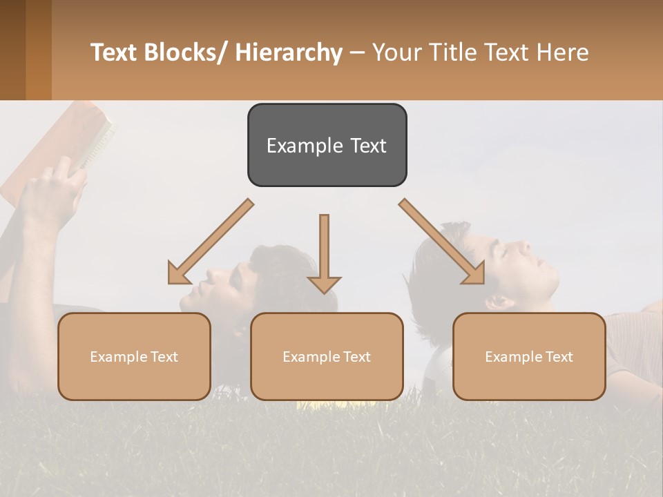 A Couple Of People Laying On Top Of A Lush Green Field PowerPoint Template