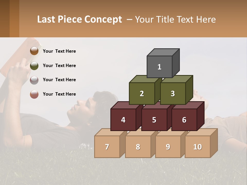 A Couple Of People Laying On Top Of A Lush Green Field PowerPoint Template