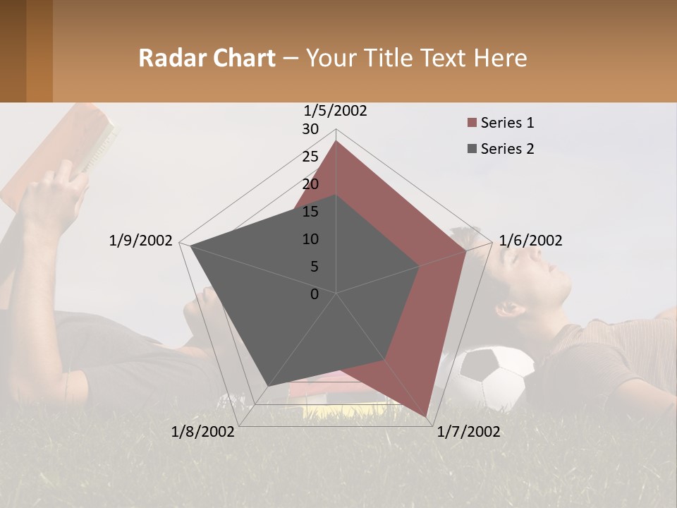 A Couple Of People Laying On Top Of A Lush Green Field PowerPoint Template