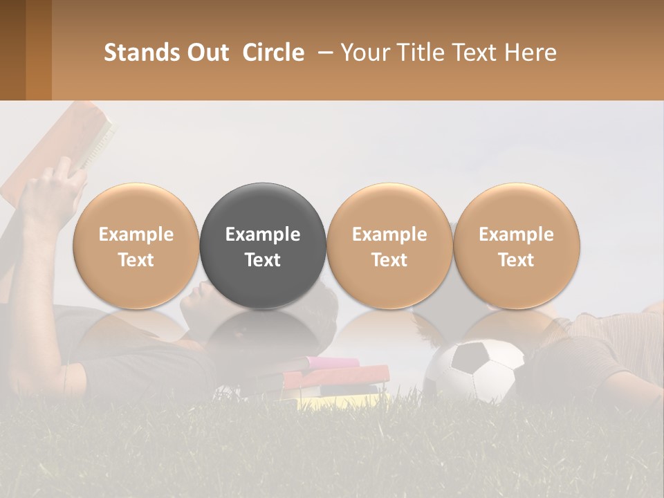 A Couple Of People Laying On Top Of A Lush Green Field PowerPoint Template