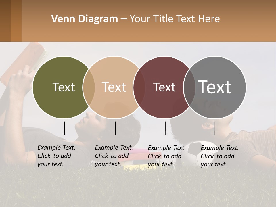A Couple Of People Laying On Top Of A Lush Green Field PowerPoint Template
