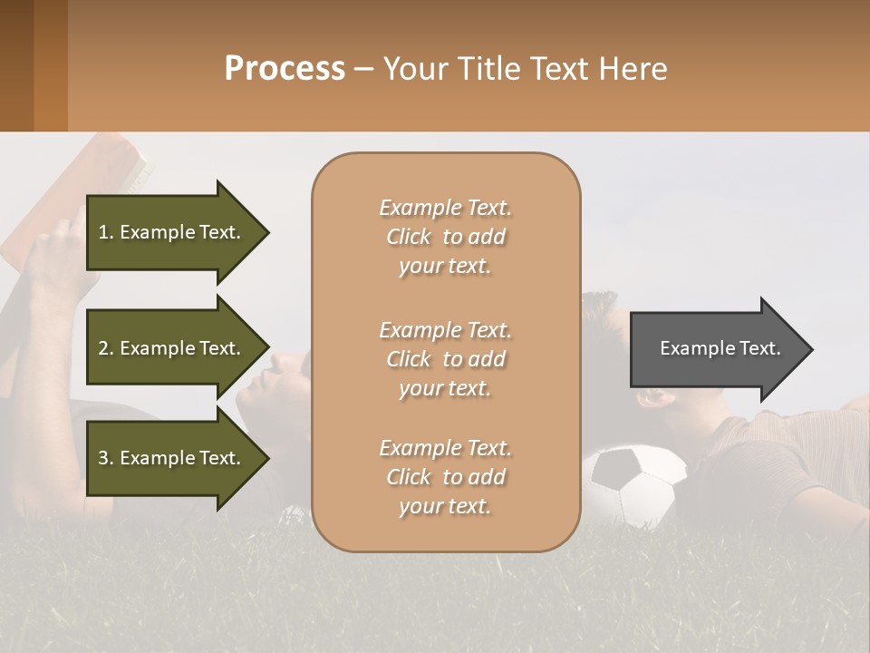 A Couple Of People Laying On Top Of A Lush Green Field PowerPoint Template