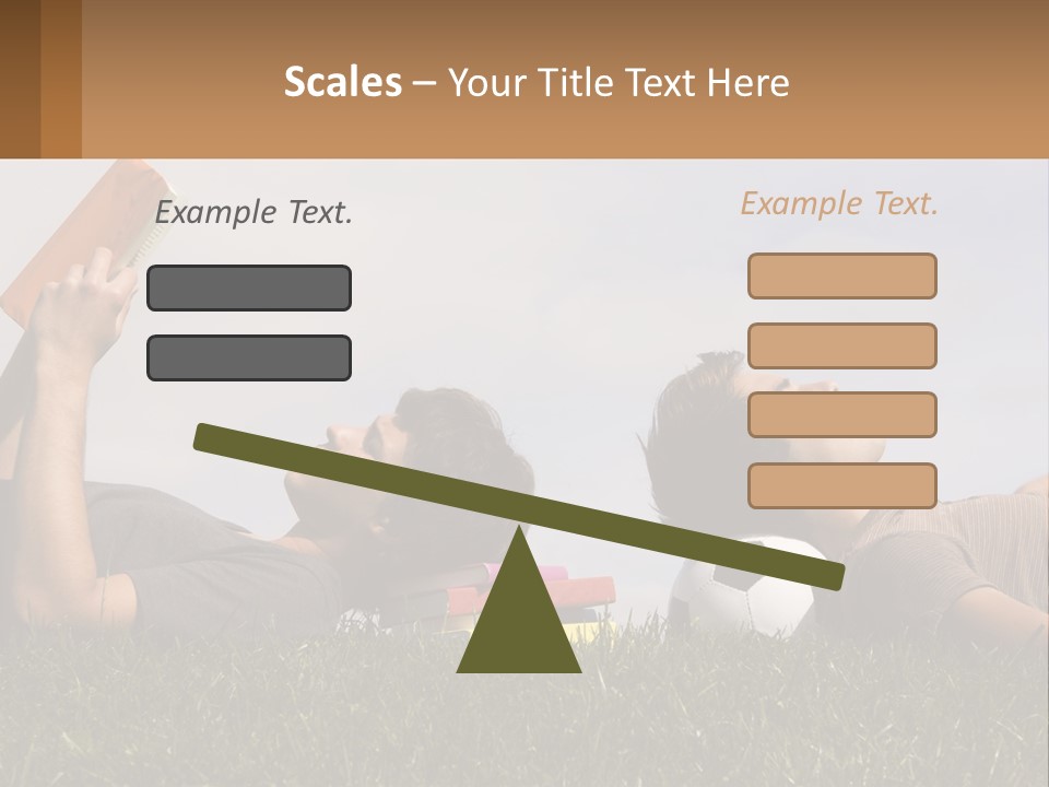 A Couple Of People Laying On Top Of A Lush Green Field PowerPoint Template