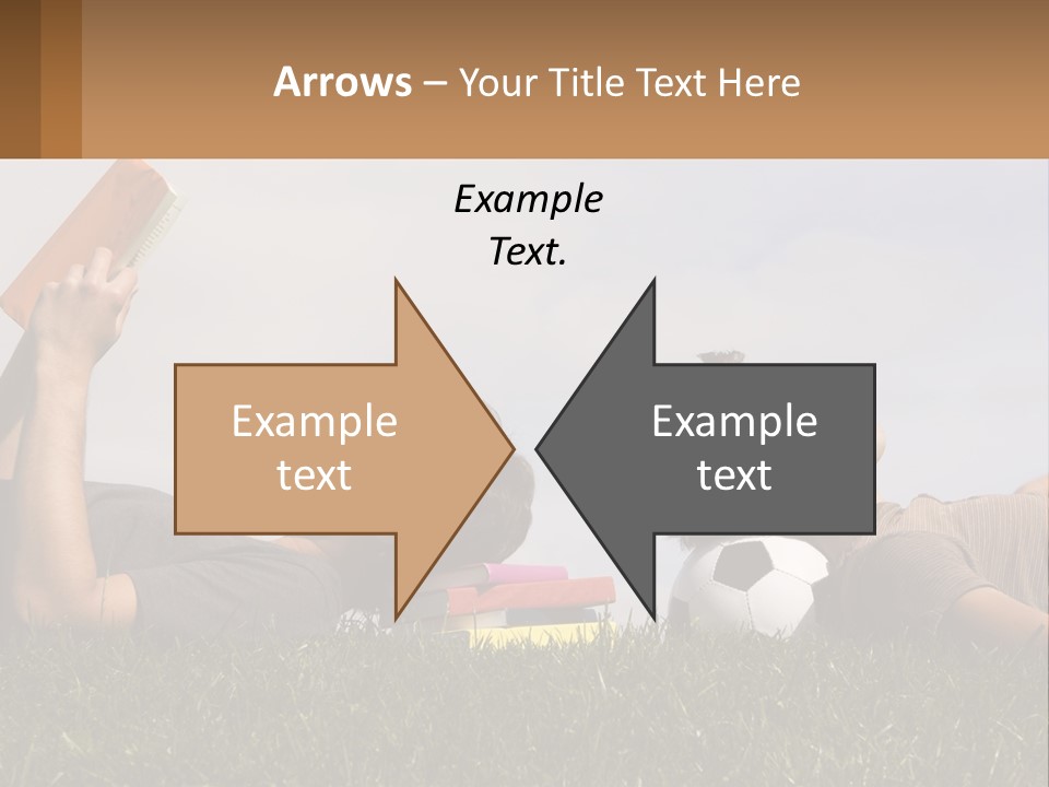 A Couple Of People Laying On Top Of A Lush Green Field PowerPoint Template