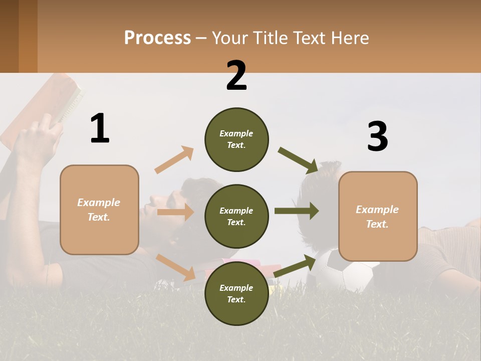 A Couple Of People Laying On Top Of A Lush Green Field PowerPoint Template