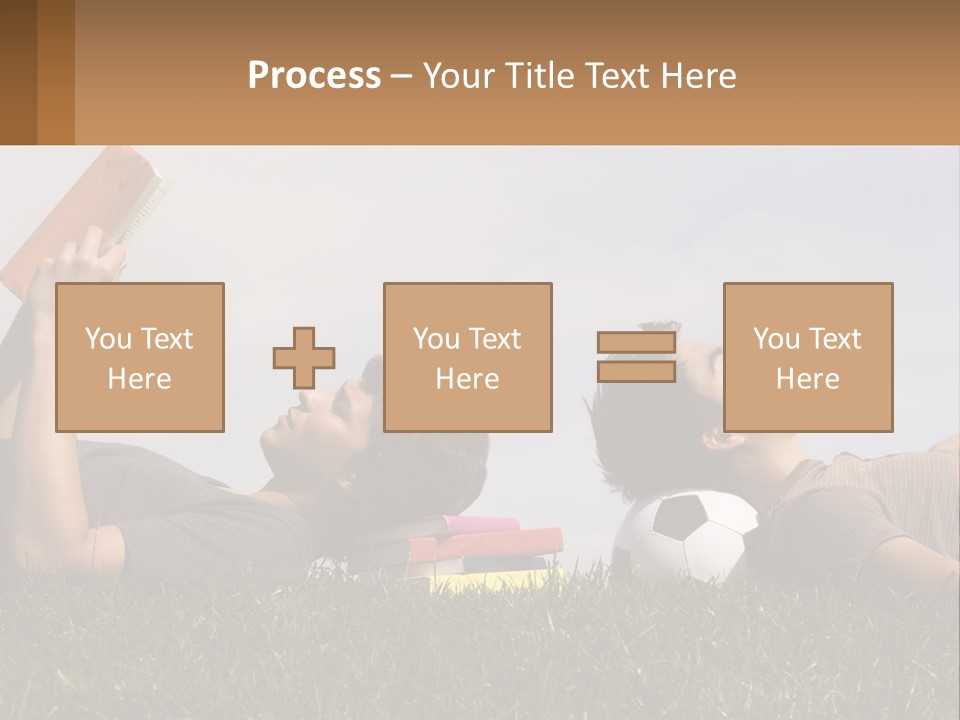 A Couple Of People Laying On Top Of A Lush Green Field PowerPoint Template